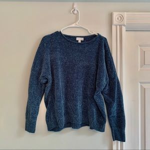 Chenille Dark Blue/Navy Sweater